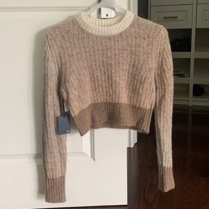 Aritzia wool cropped sweater